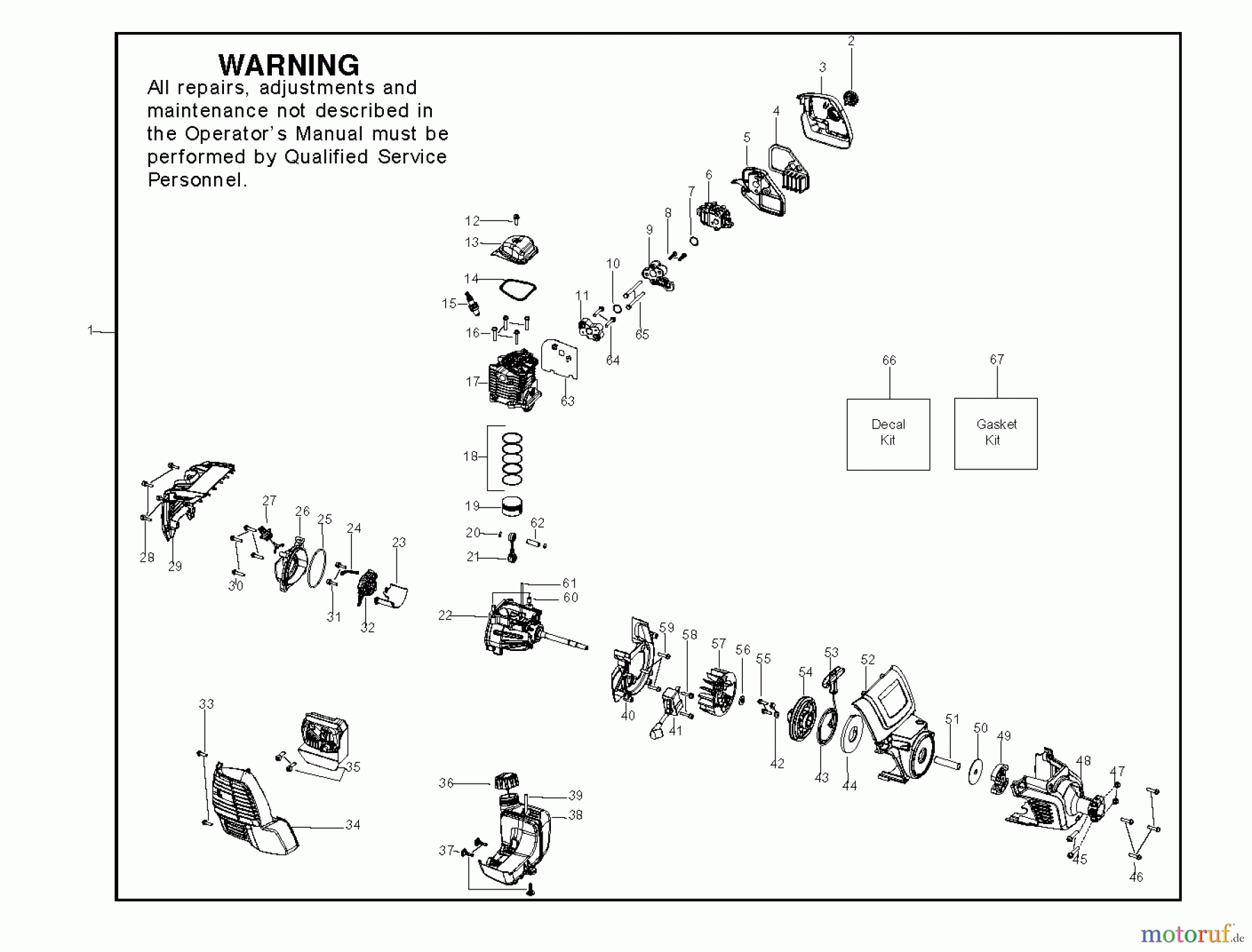 Poulan / Weed Eater Motorsensen, Trimmer PP428C - Poulan Pro 4 cycle Curved Shaft Trimmer (2012-02) ENGINE