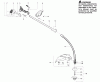 Poulan / Weed Eater PPB100 - Poulan Pro String Trimmer Ersatzteile Handle & Shaft Assembly