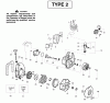 Poulan / Weed Eater PPB2000 (Type 2) - Poulan Pro Blower Ersatzteile Engine Type 2