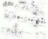Poulan / Weed Eater PPB250E (Type 3) - Poulan Pro String Trimmer Ersatzteile Engine Assembly Type 3