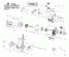 Poulan / Weed Eater PPB300E (Type 2) - Poulan Pro String Trimmer Ersatzteile Engine Assembly Type 2