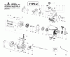 Poulan / Weed Eater PPB32SST (Type 2) - Poulan Pro String Trimmer Ersatzteile Engine Assembly Type 2