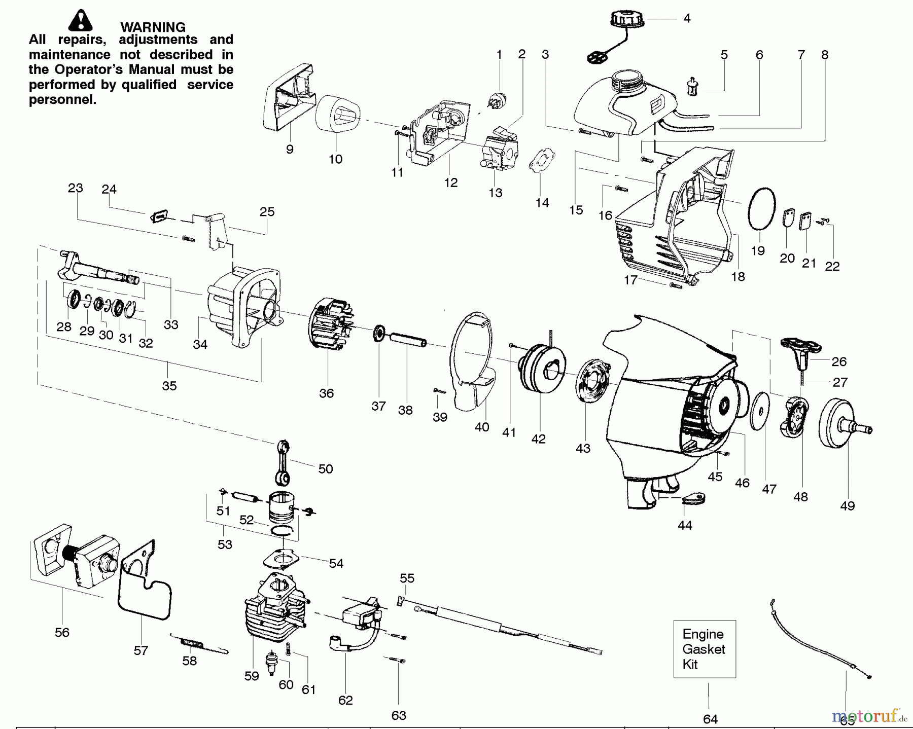 Poulan / Weed Eater Motorsensen, Trimmer PPB350 - Poulan Pro String Trimmer Engine