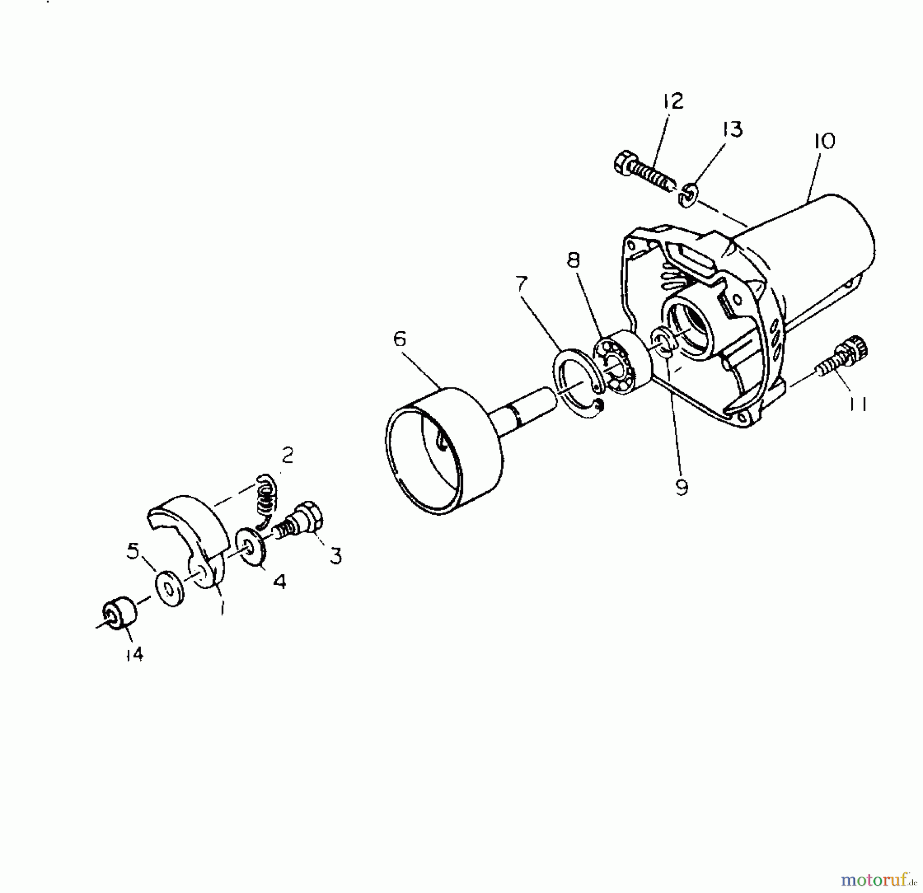 Poulan / Weed Eater Motorsensen, Trimmer PPC25E - Poulan Pro String Trimmer CLUTCH ASSEMBLY