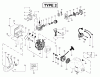 Poulan / Weed Eater SST (Type 2) - Weed Eater Featherlite LE String Trimmer Ersatzteile Engine Assembly Type 2