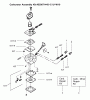 Poulan / Weed Eater SST (Type 3) - Weed Eater Featherlite LE String Trimmer Ersatzteile Carburetor Assembly (C1U-W10) P/N 530071443