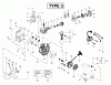 Poulan / Weed Eater SST (Type 3) - Weed Eater Featherlite LE String Trimmer Ersatzteile Engine Assembly Type 3