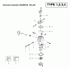 Poulan / Weed Eater SST25 (Type 3) - Weed Eater Featherlite HO String Trimmer Ersatzteile Carburetor Assembly (WA226) P/N 530069754