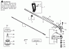 Poulan / Weed Eater GTI52 - Weed Eater String Trimmer Ersatzteile Driveshaft & Cutting Head