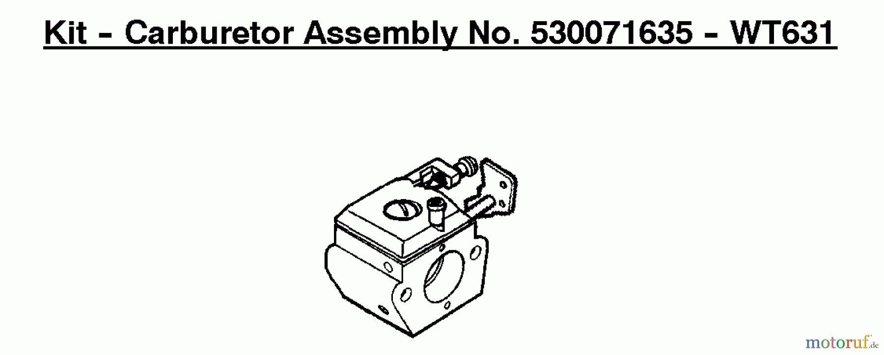Poulan / Weed Eater Motorsensen, Trimmer TE400CXL (Type 3) - Weed Eater String Trimmer Kit - Carburetor Assembly