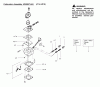 Poulan / Weed Eater TE400LE (Type 3) - Weed Eater String Trimmer Ersatzteile Carburetor Assembly (C1U-W10) P/N 530071443