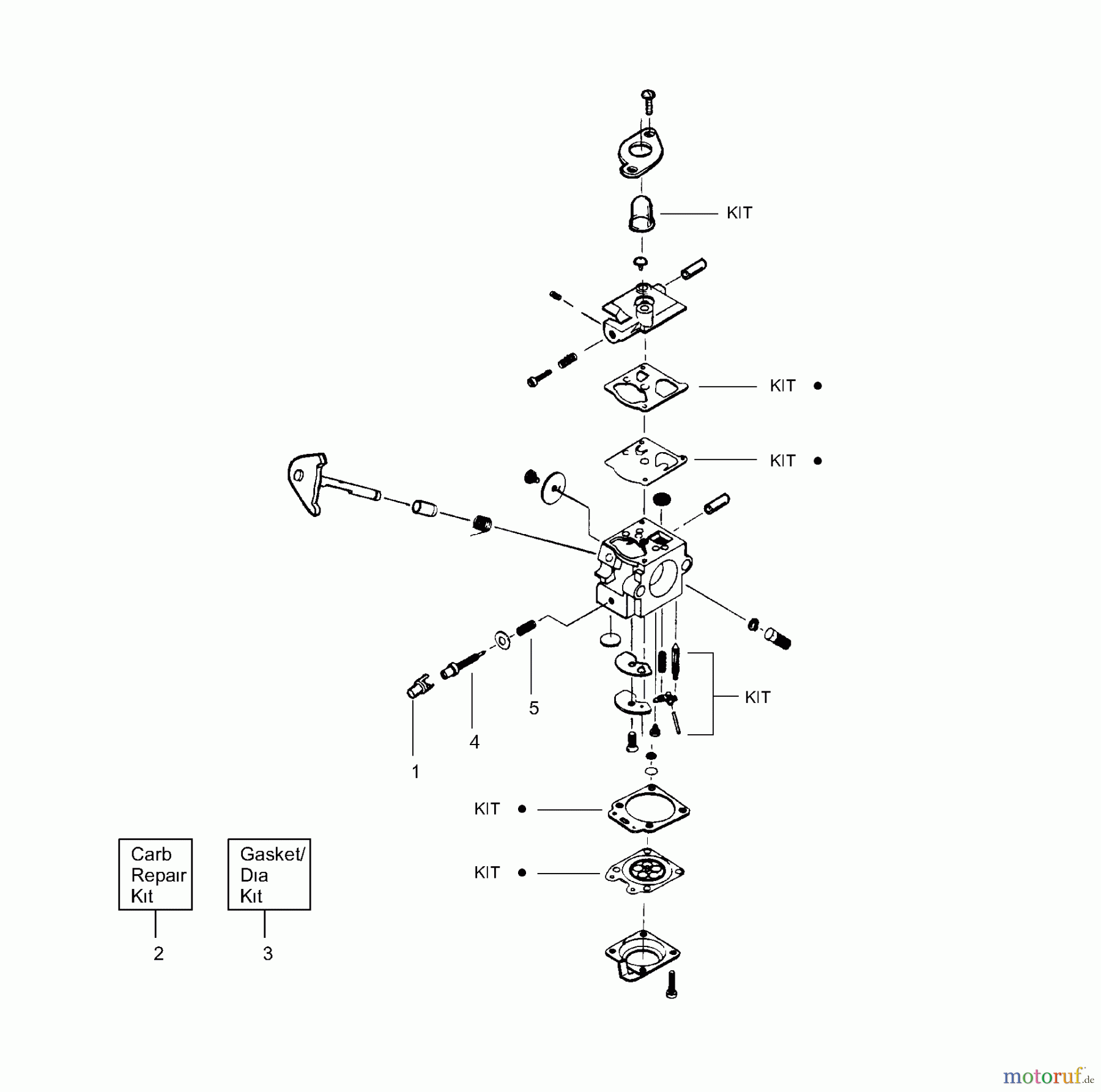 Poulan / Weed Eater Motorsensen, Trimmer TE450 - Poulan String Trimmer Carburetor Assembly P/N 530069754