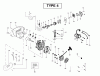 Poulan / Weed Eater TE450CXL (Type 4) - Poulan String Trimmer Ersatzteile Engine Assembly Type 4