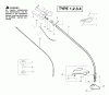 Poulan / Weed Eater TE450CXL (Type 1) - Poulan String Trimmer Ersatzteile Handle, Chassis & Bar Assembly