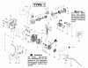 Poulan / Weed Eater TE450CXL LE (Type 1) - Poulan String Trimmer Ersatzteile Engine Type 1