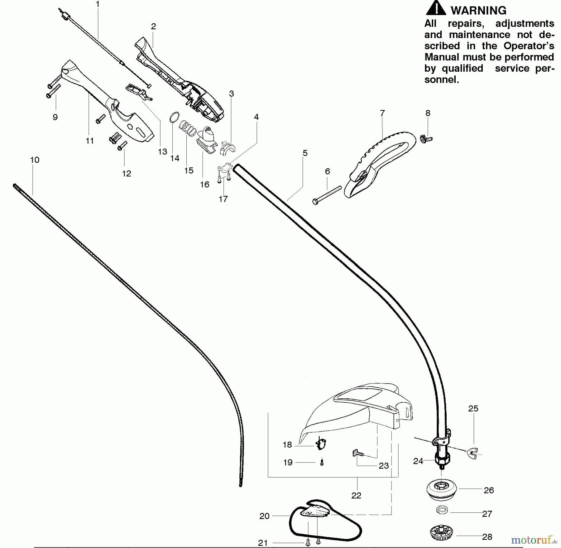 Poulan / Weed Eater Motorsensen, Trimmer TE475 - Weed Eater String Trimmer Cutting Equipment