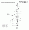 Poulan / Weed Eater TE500CXL (Type 4) - Weed Eater String Trimmer Ersatzteile Carburetor Assembly (WA226) P/N 530069754
