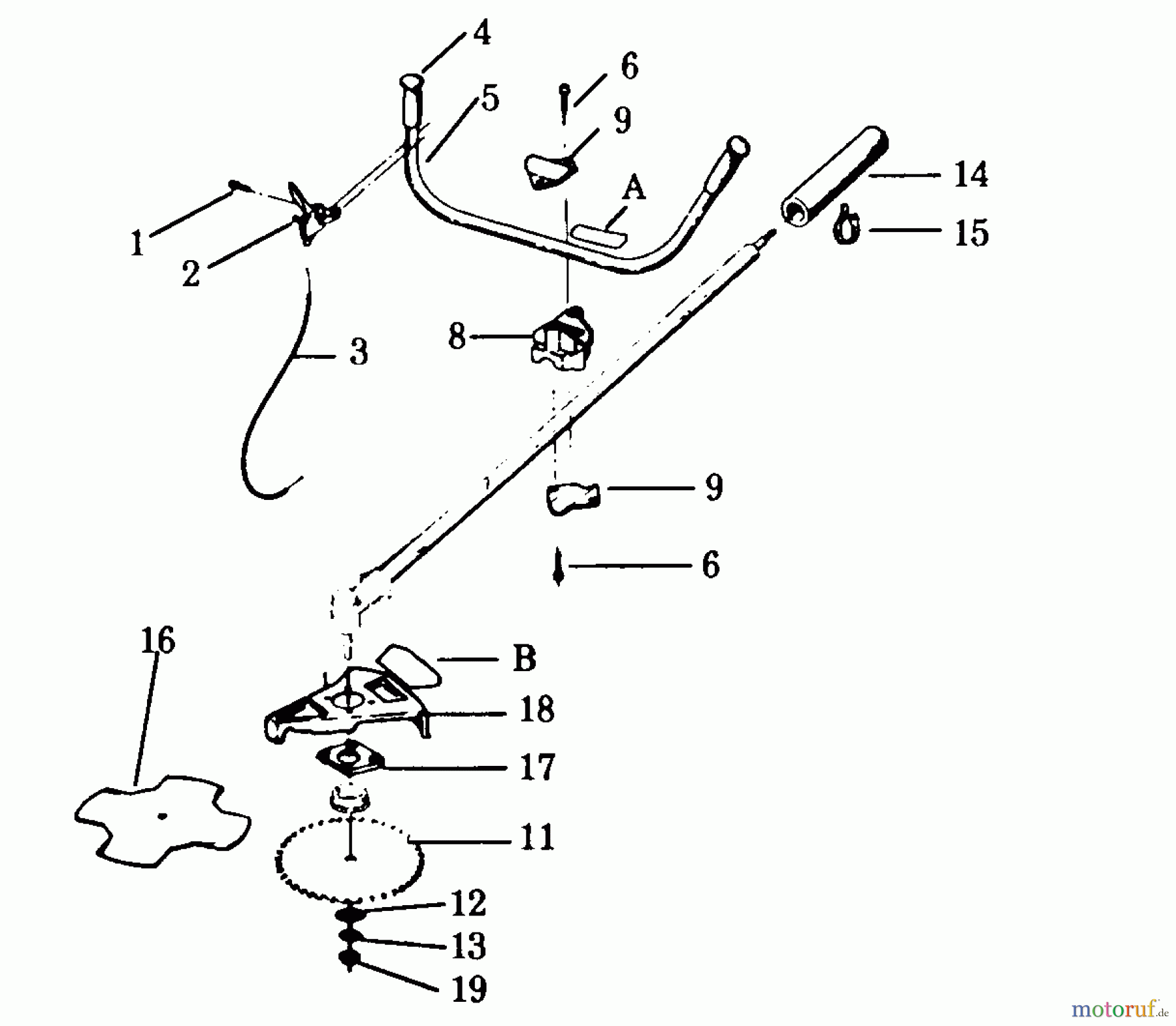 Poulan / Weed Eater Motorsensen, Trimmer XR-105 - Weed Eater String Trimmer BLADE ADAPTOR KITS