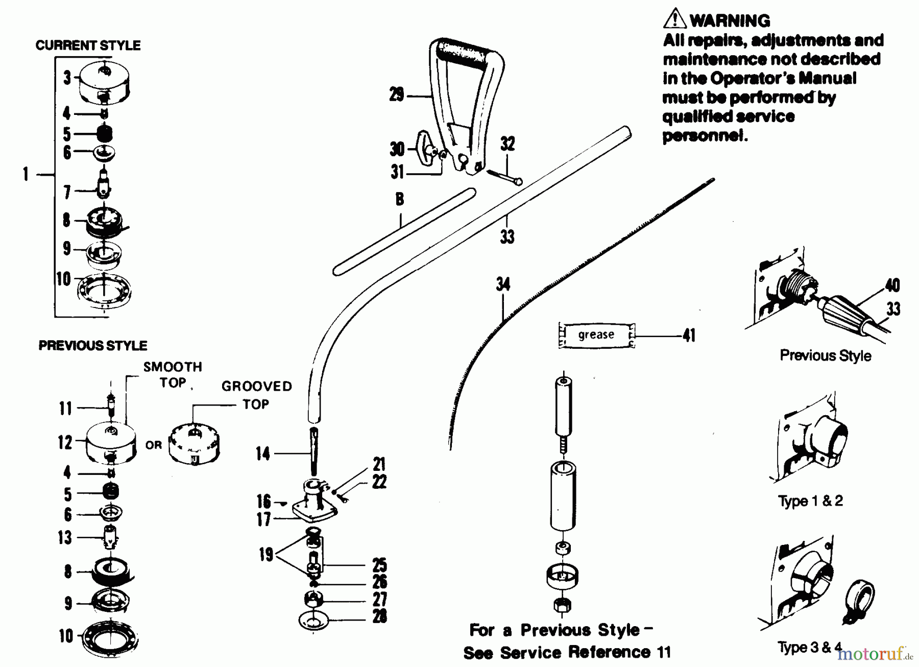 Poulan / Weed Eater Motorsensen, Trimmer XR-50 - Weed Eater String Trimmer DRIVE SHAFT & CUTTING HEAD