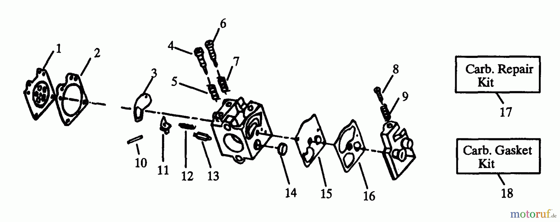 Poulan / Weed Eater Motorsensen, Trimmer XT 90 - Weed Eater String Trimmer Carburetor Assembly (Part 1)