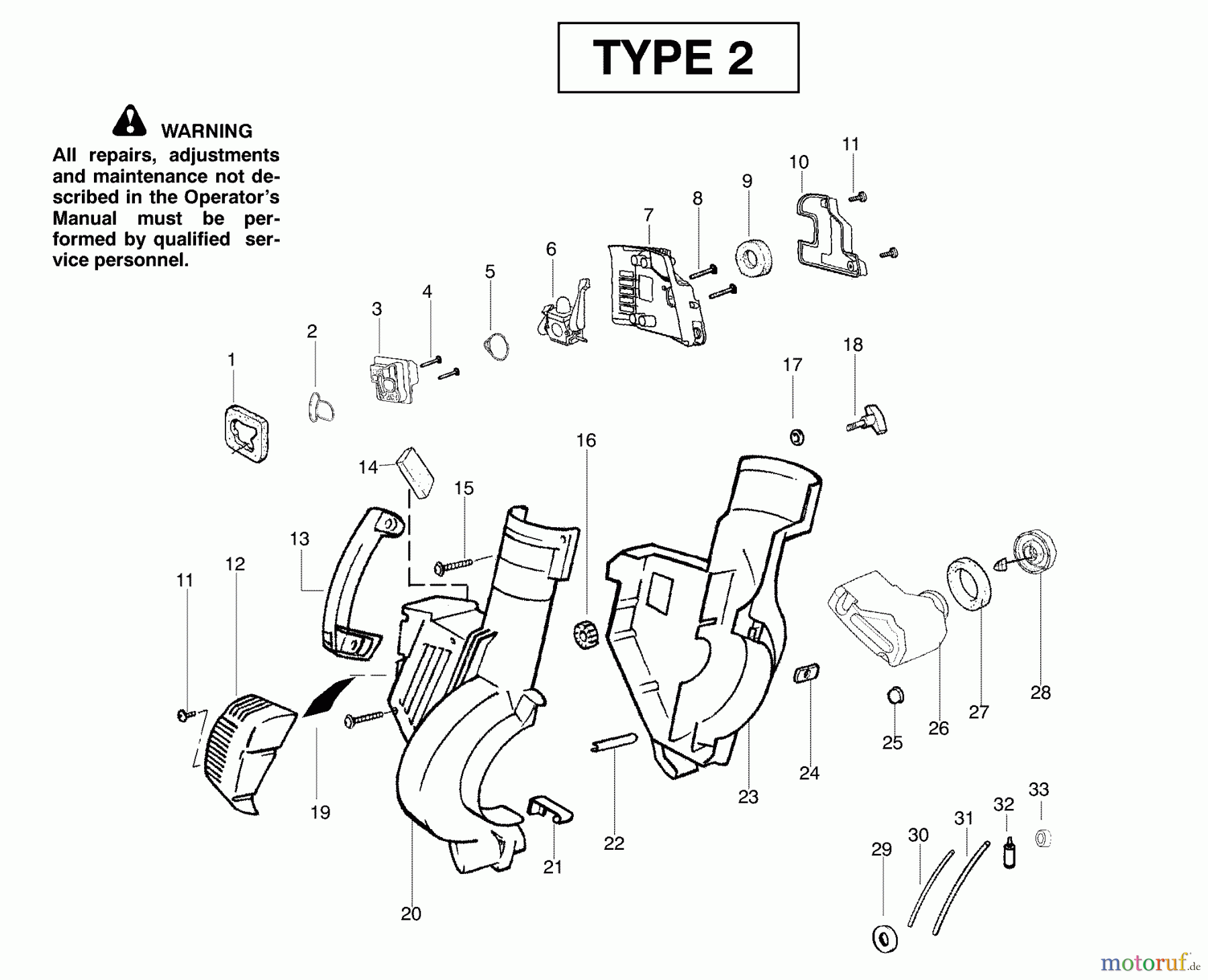 Poulan / Weed Eater Bläser / Sauger / Häcksler / Mulchgeräte PPBVM200LE (Type 2) - Poulan Pro Blower Housing Assembly Type 2