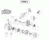 Poulan / Weed Eater PPBVM200LE (Type 3) - Weed Eater Blower Ersatzteile Engine Assembly Type 3
