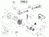 Poulan / Weed Eater XT250 (Type 2) - Weed Eater String Trimmer Ersatzteile Engine Assembly Type 2