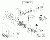 Poulan / Weed Eater XT300 (Type 4) - Weed Eater String Trimmer Ersatzteile Engine Assembly Type 4