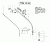 Poulan / Weed Eater XT300 (Type 4) - Weed Eater String Trimmer Ersatzteile Handle & Shaft Assembly