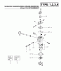 Poulan / Weed Eater XT400 (Type 3) - Weed Eater String Trimmer Ersatzteile Carburetor Assembly (Walbro WA226) P/N 530069754, (Zama C1U-W7) P/N 530069971
