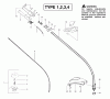 Poulan / Weed Eater XT400 (Type 3) - Weed Eater String Trimmer Ersatzteile Handle & Shaft Assembly