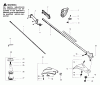 Poulan / Weed Eater XT65 - Weed Eater String Trimmer Ersatzteile Gas Trimmer/Cutting Head & Drive Shaft