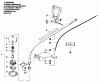 Poulan / Weed Eater YP110 - Weed Eater String Trimmer Ersatzteile CUTTING HEAD & DRIVE SHAFT