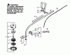 Poulan / Weed Eater YP116 - Weed Eater String Trimmer Ersatzteile CUTTING HEAD & DRIVE SHAFT