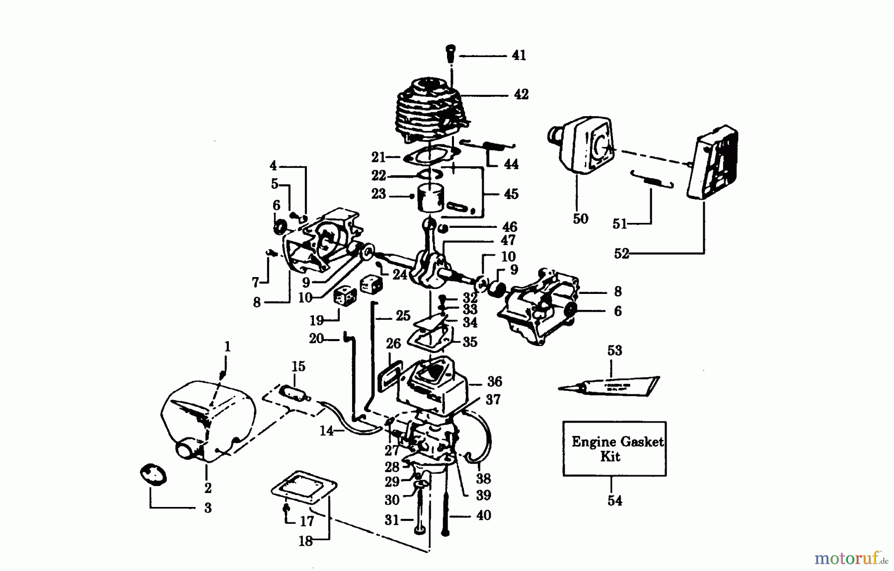 Poulan / Weed Eater Motorsensen, Trimmer YP120 - Weed Eater String Trimmer POWER UNIT