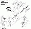 Poulan / Weed Eater YP150 - Weed Eater String Trimmer Ersatzteile CUTTING HEAD, & DRIVE SHAFT