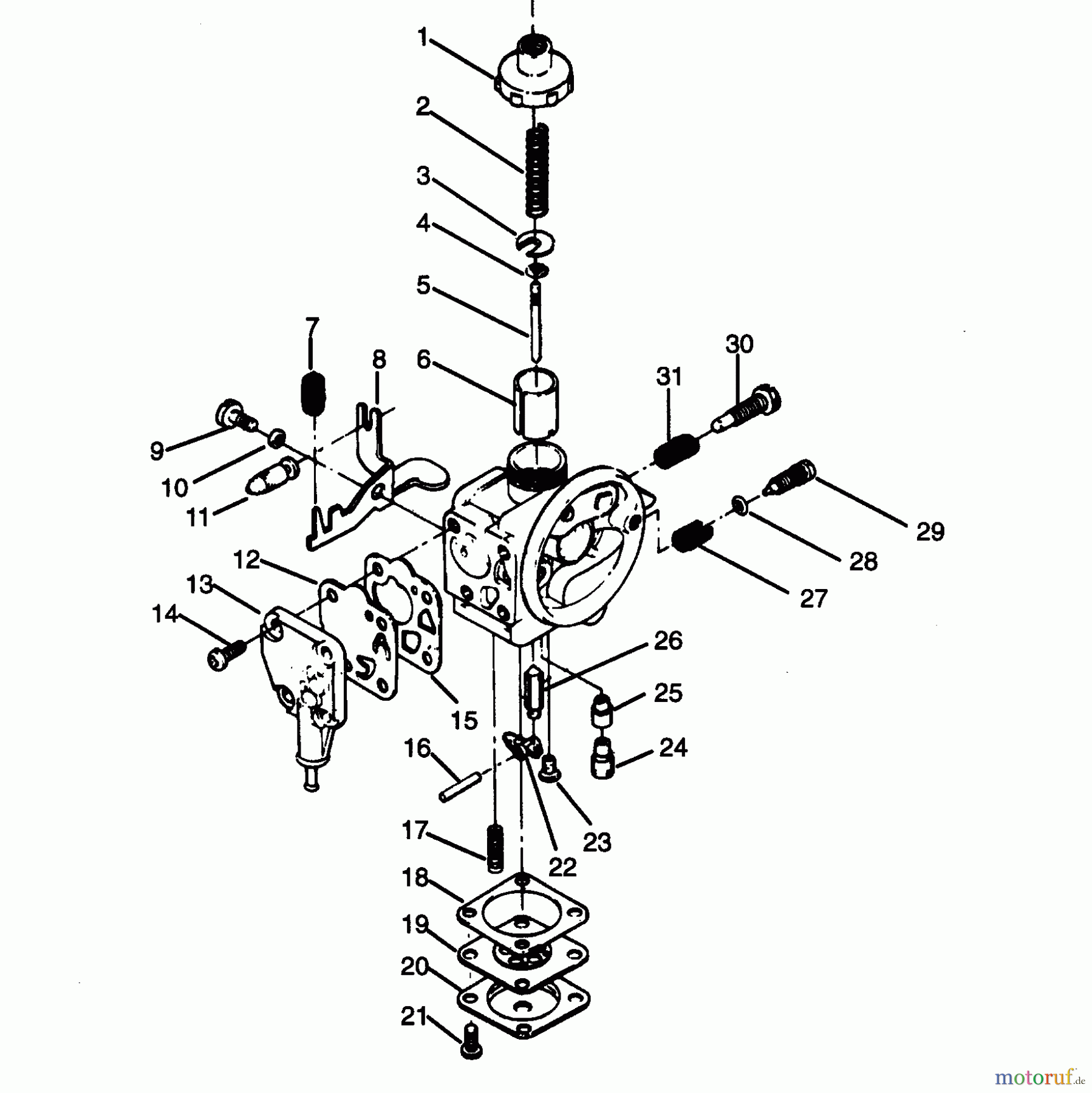 Poulan / Weed Eater Motorsensen, Trimmer XR-200 - Weed Eater String Trimmer CARBURETOR