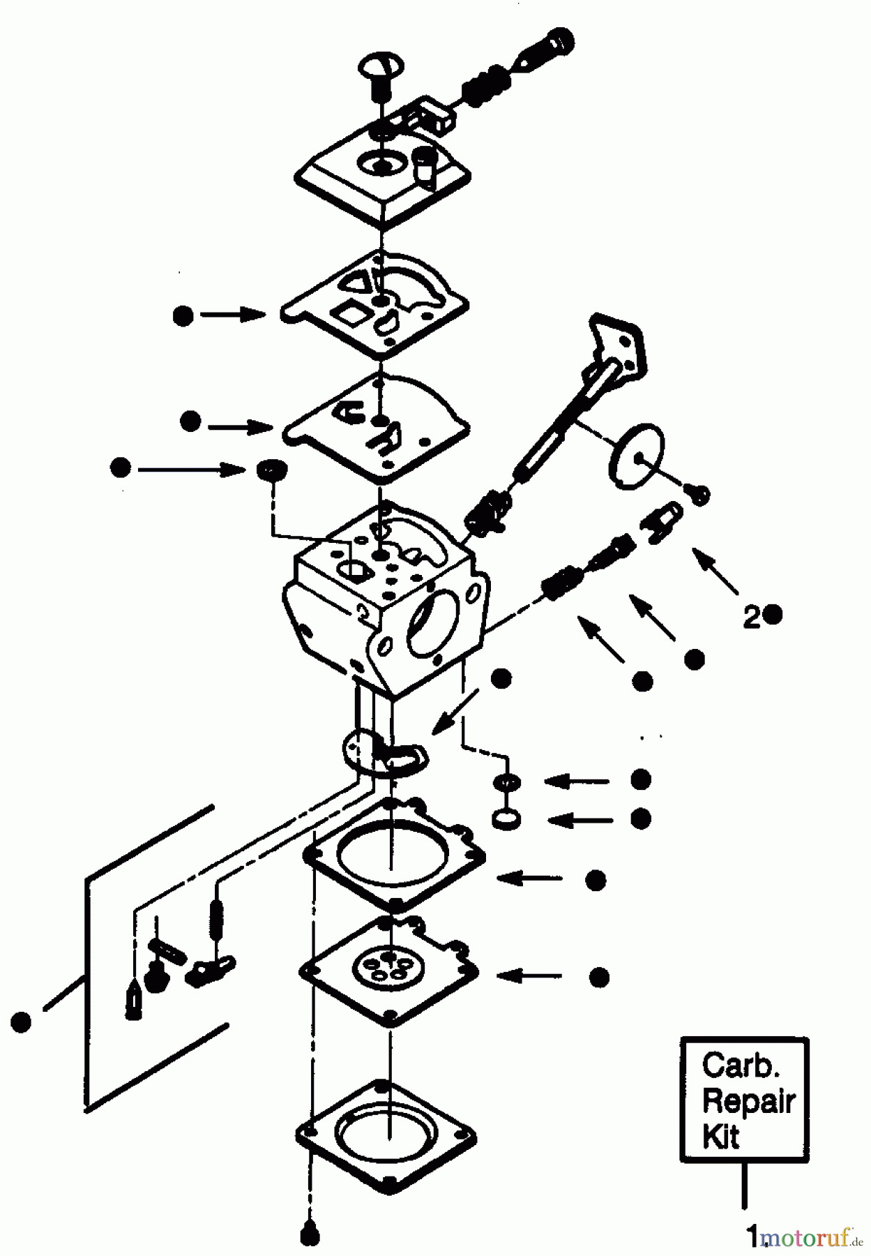Poulan / Weed Eater Bläser / Sauger / Häcksler / Mulchgeräte SV30 - Weed Eater Blower CARBURETOR
