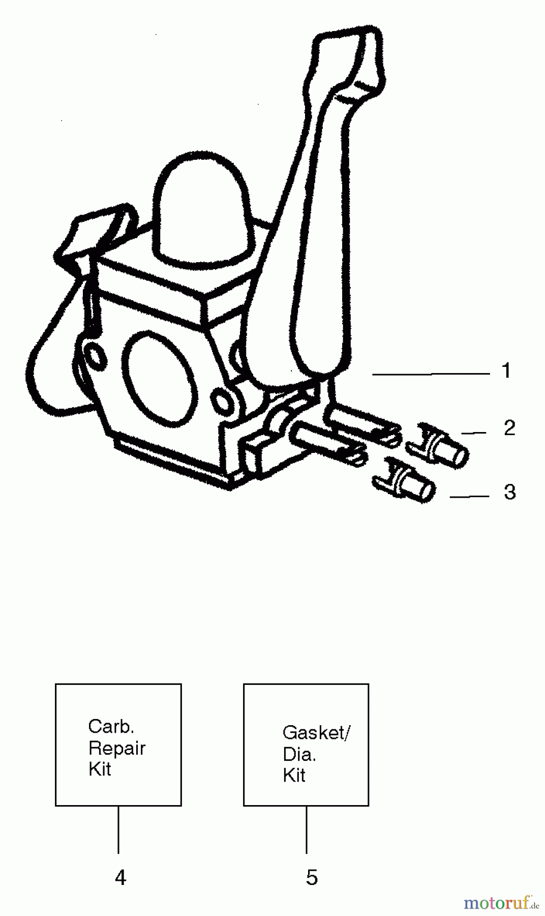 Poulan / Weed Eater Bläser / Sauger / Häcksler / Mulchgeräte WT200 (Type 1) - Weed Eater Wildthing Blower Carburetor Assembly (Zama C1Q-W11) P/N 530071465