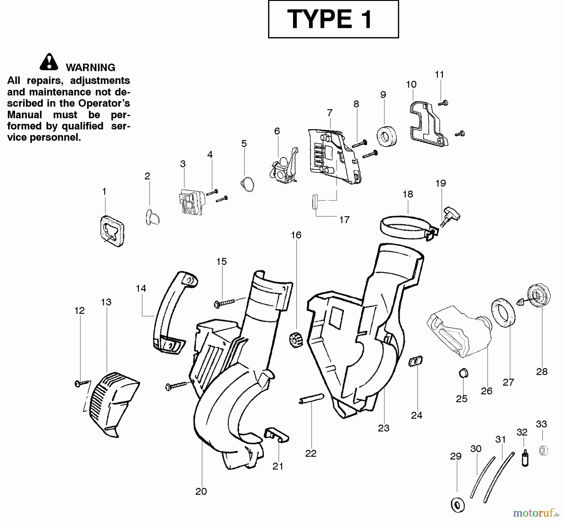 Poulan / Weed Eater Bläser / Sauger / Häcksler / Mulchgeräte WT200LE (Type 1) - Weed Eater Wildthing Blower Housing Type 1