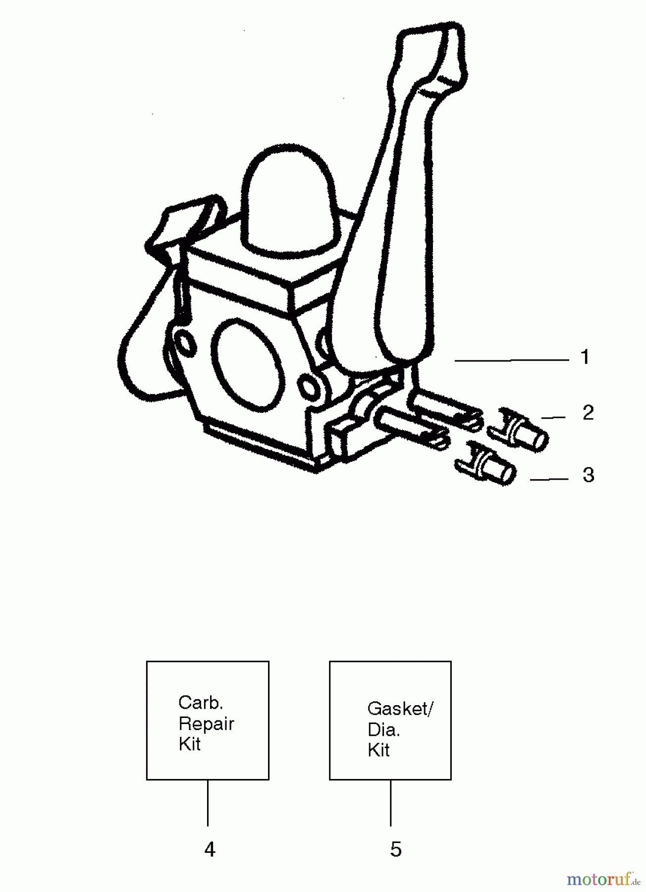 Poulan / Weed Eater Bläser / Sauger / Häcksler / Mulchgeräte WT200LE (Type 1) - Weed Eater Wildthing Blower Carburetor Assembly
