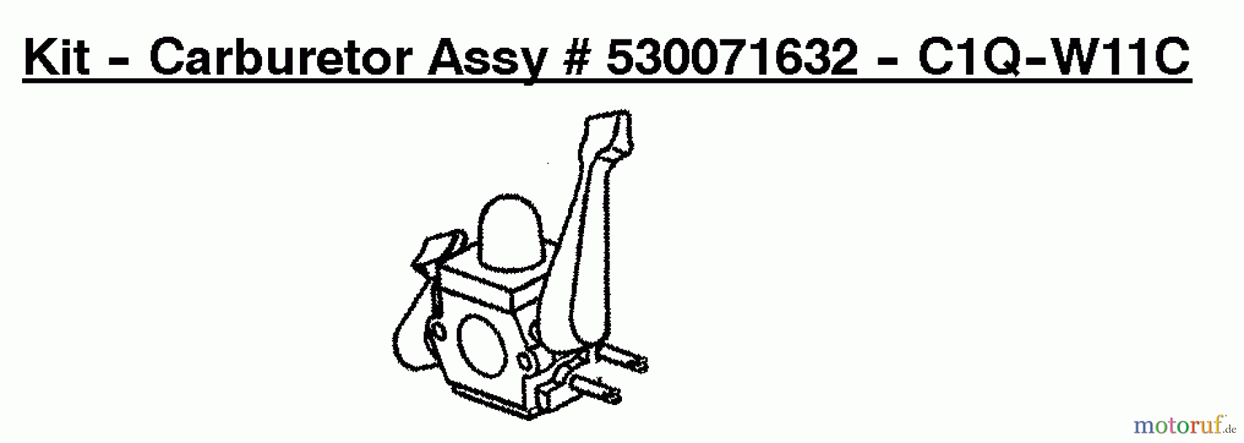Poulan / Weed Eater Bläser / Sauger / Häcksler / Mulchgeräte WT200LE (Type 2) - Weed Eater Wildthing Blower Kit Carburetor Assy