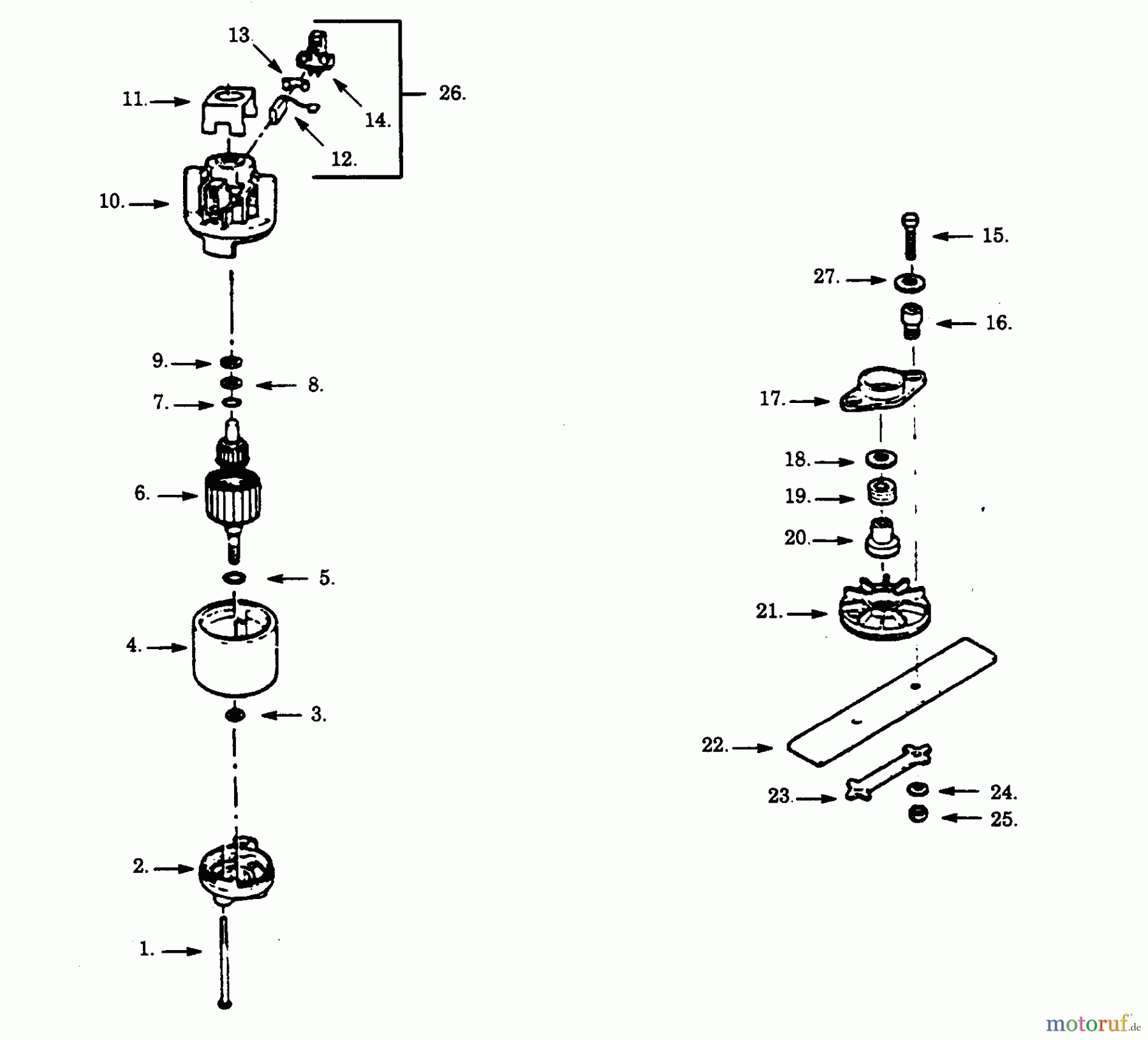 Poulan / Weed Eater Kantenschneider 950C-00 - Paramount Electric Edger BRUSH ASSEMBLY