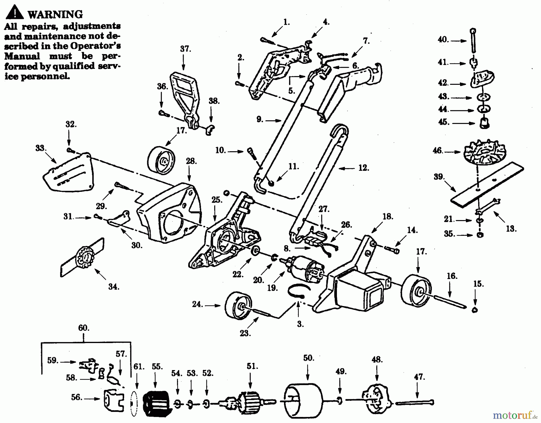 Poulan / Weed Eater Kantenschneider 9075 - Paramount Cordless Edger EDGER/BRUSHCUTTER ASSEMBLY