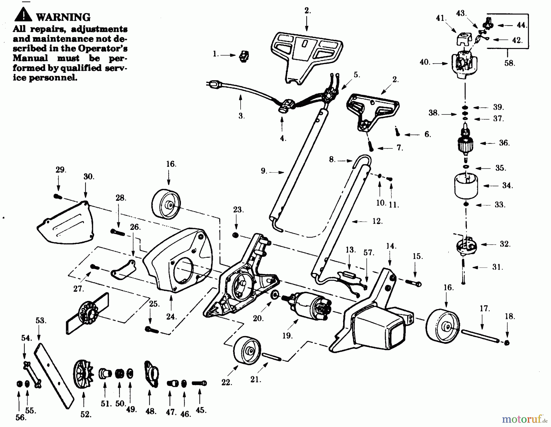 Poulan / Weed Eater Kantenschneider 975-01 - Paramount Electric Edger EDGER ASSEMBLY