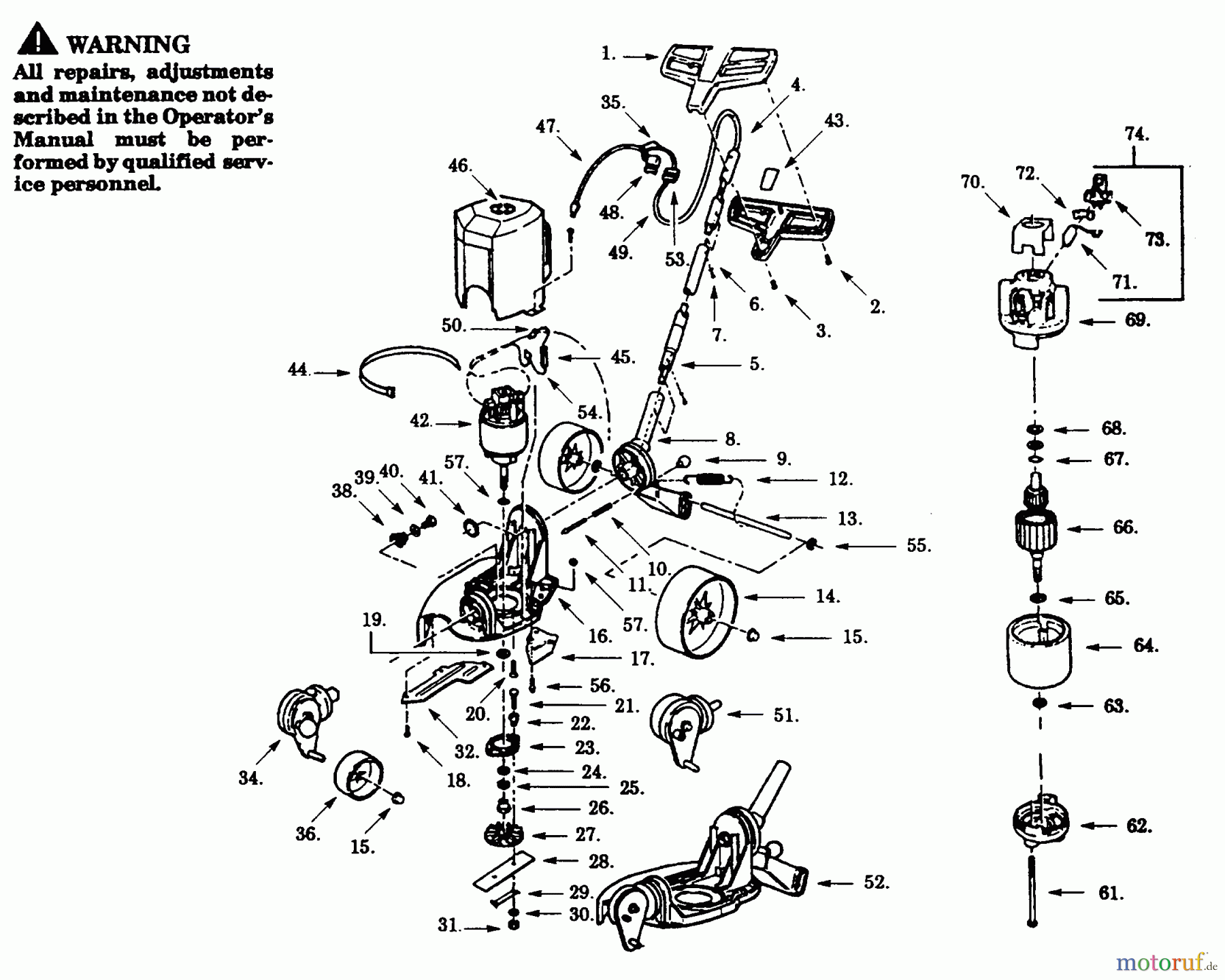 Poulan / Weed Eater Kantenschneider 980C-00 - Paramount Electric Edger EDGER & BRUSH ASSEMBLY