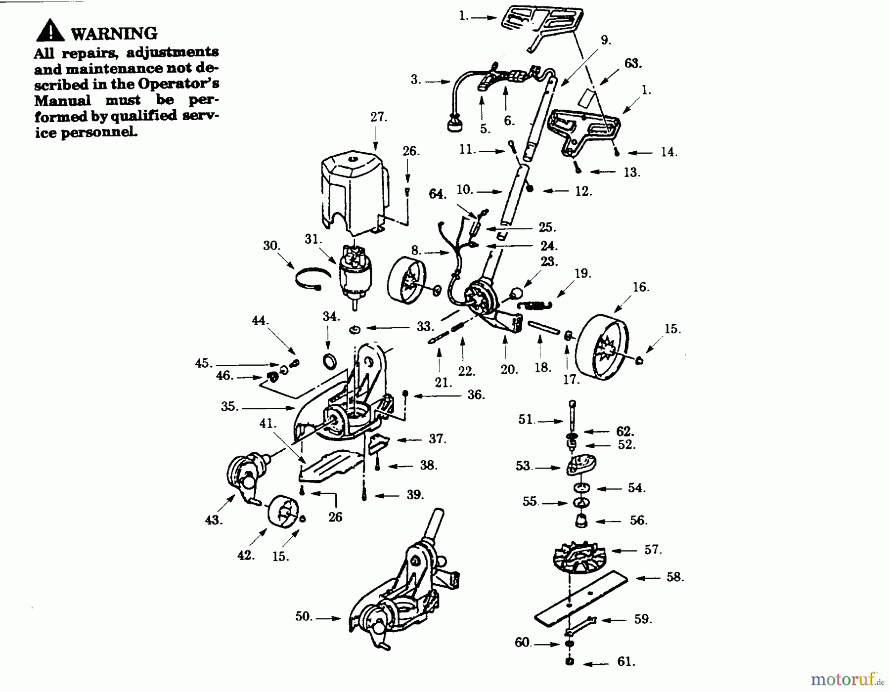 Poulan / Weed Eater Kantenschneider 990C-00 - Paramount Electric Edger EDGER ASSEMBLY
