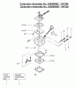 Poulan / Weed Eater PE3500 - Poulan Edger Ersatzteile Carburetor Assembly (WT380) PN 530069902, (WT520) 530069998