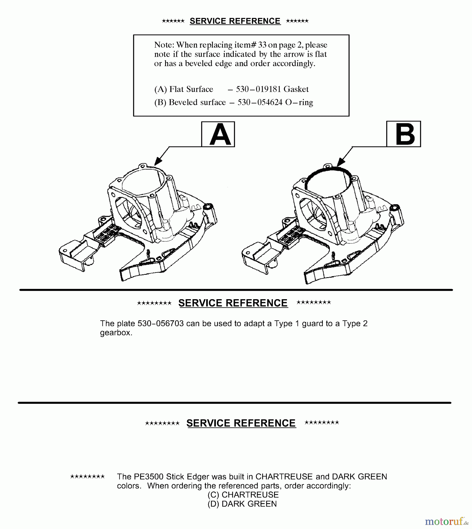 Poulan / Weed Eater Kantenschneider PE3500 - Poulan Edger Service Reference