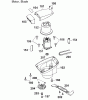 Wolf-Garten Premio 46 EA 4629003 Serie B, C (2003) Ersatzteile Abdeckhaube Motor, Messer, Motor